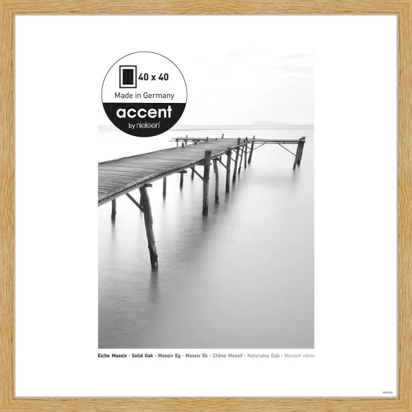 Cadre en chêne Scandic 40x40 cm | chêne | verre standard (2 mm)