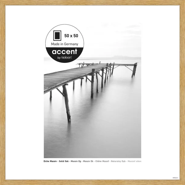 Cadre en chêne Scandic 50x50 cm | chêne | verre standard (2 mm)