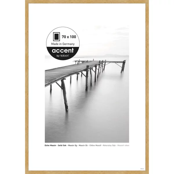Cadre en chêne Scandic 70x100 cm | chêne | verre standard (2 mm)