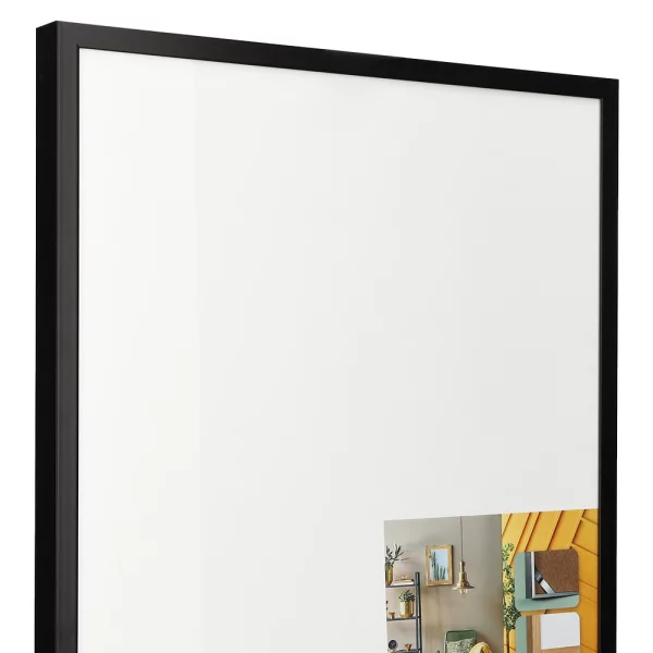 Alu Bilderrahmen BARTH - Serie 1125 - Maßanfertigung Schwarz lackiert | Normalglas (2 mm)