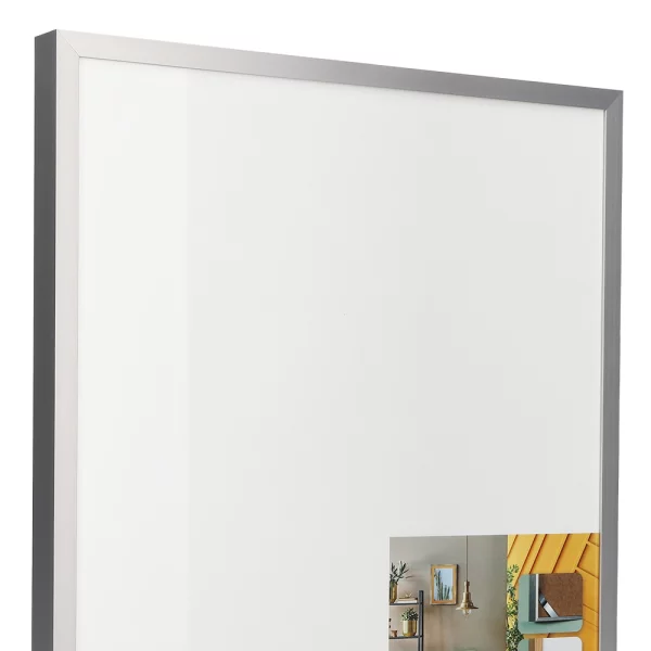 Alu Bilderrahmen BARTH - Serie 1125 - Maßanfertigung Silber | Normalglas (2 mm)