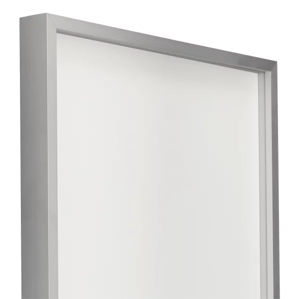 Alu-Bilderrahmen Barth NXT mit Distanzleiste, Serie 1131 18x24 cm | Silber matt | Normalglas (2 mm)