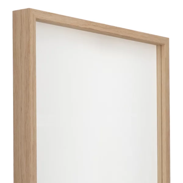 Alu-Bilderrahmen Barth NXT mit Distanzleiste, Serie 1131 18x24 cm | Eiche - Echtholzfurnier | Normalglas (2 mm)