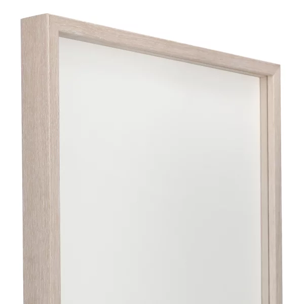 Alu-Bilderrahmen Barth NXT mit Distanzleiste, Serie 1131 - Maßanfertigung Eiche weiß gekalkt - Echtholzfurnier | Normalglas (2 mm)