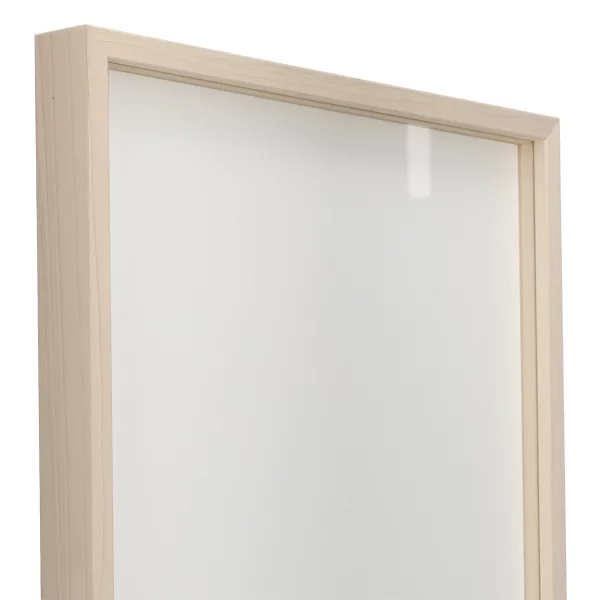 Alu-Bilderrahmen Barth NXT mit Distanzleiste, Serie 1131 18x24 cm | Ahorn - Echtholzfurnier | Normalglas (2 mm)