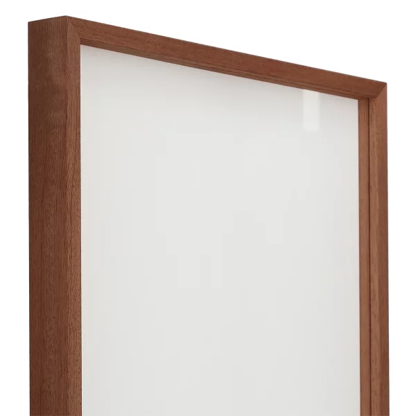 Alu-Bilderrahmen Barth NXT mit Distanzleiste, Serie 1131 18x24 cm | Sapeli Mahagoni - Echtholzfurnier | Normalglas (2 mm)