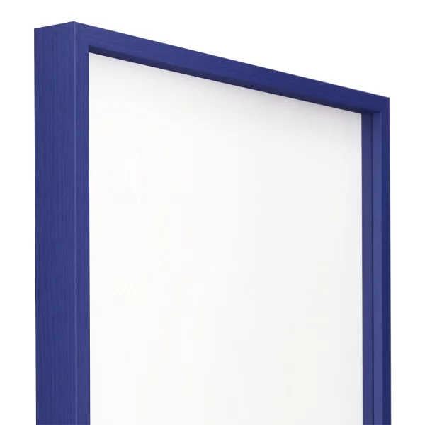 Alu-Bilderrahmen Barth NXT mit Distanzleiste, Serie 1131 - Maßanfertigung Ultramarin - Furnier Holzoptik | Normalglas (2 mm)
