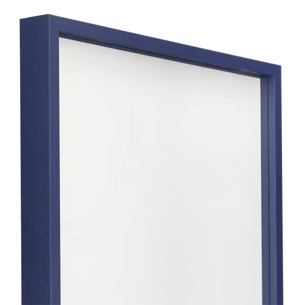 Alu-Bilderrahmen Barth NXT mit Distanzleiste, Serie 1131 18x24 cm | Indigo - Furnier Holzoptik | Normalglas (2 mm)