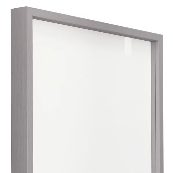 Alu-Bilderrahmen Barth NXT mit Distanzleiste, Serie 1131 - Maßanfertigung Hellgrau - Furnier Holzoptik | Normalglas (2 mm)
