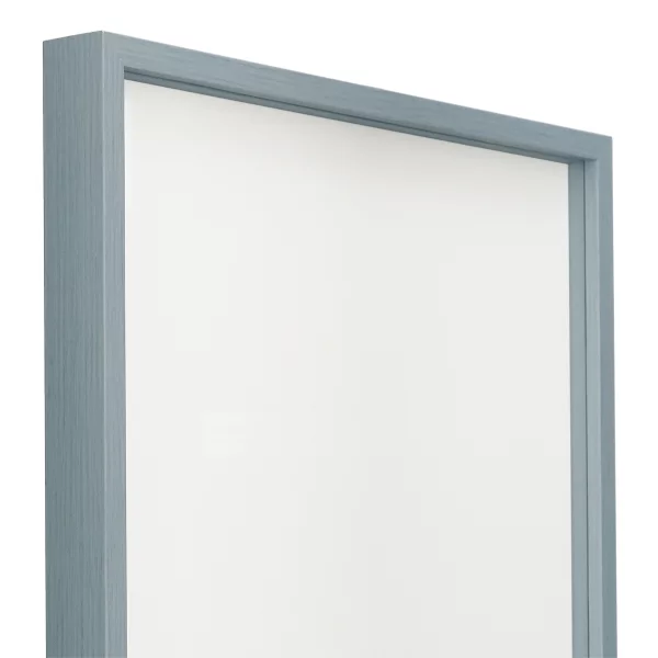 Alu-Bilderrahmen Barth NXT mit Distanzleiste, Serie 1131 18x24 cm | Schieferblau - Furnier Holzoptik | Normalglas (2 mm)