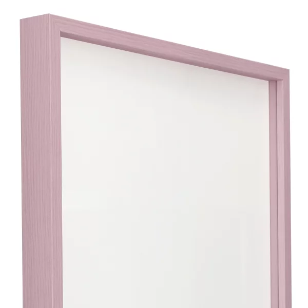 Alu-Bilderrahmen Barth NXT mit Distanzleiste, Serie 1131 - Maßanfertigung Rosa - Furnier Holzoptik | Normalglas (2 mm)