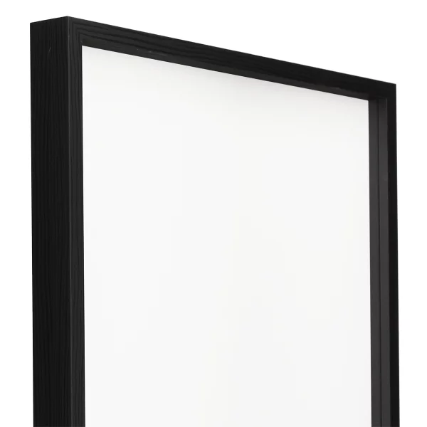 Alu-Bilderrahmen Barth NXT mit Distanzleiste, Serie 1131 18x24 cm | Schwarz - Furnier Holzoptik | Normalglas (2 mm)