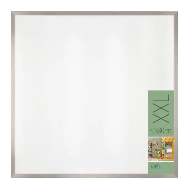 Alu Bilderrahmen BARTH - Serie 1828 XXL 80x80 cm | Bronze hell gebürstet | Acrylglas UV 90 (2 mm)