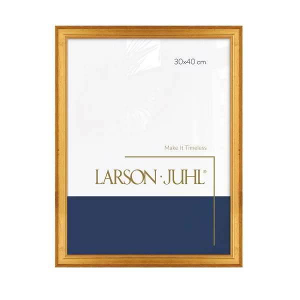Holz Bilderrahmen ACADEMIE 1,8 24x30 cm | Gold | Normalglas (2 mm)