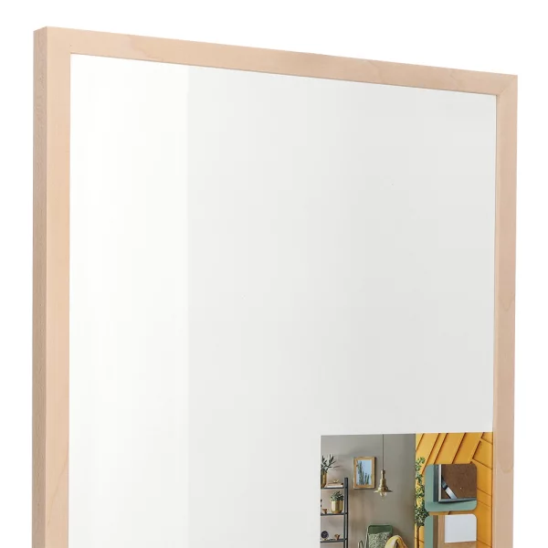 Holz Bilderrahmen BARTH - Serie 209 - Maßanfertigung Pappel natur | Normalglas (2 mm)