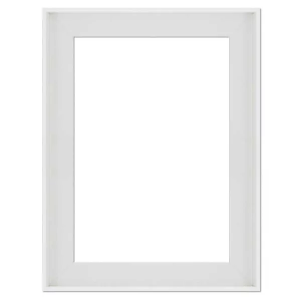 Schattenfugenrahmen FLOATS 50 42x59,4 cm (A2) | Weiß | Leerrahmen (ohne Glas und Rückwand)