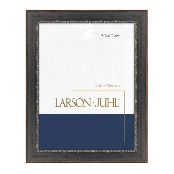 Cadre baroque MAREIS 4 - sur mesure ébène français avec ornement | verre standard (2 mm)