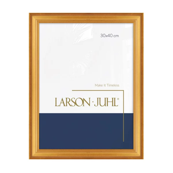 Holz Bilderrahmen ACADEMIE 3,1 42x59,4 cm (A2) | Gold | Normalglas (2 mm)