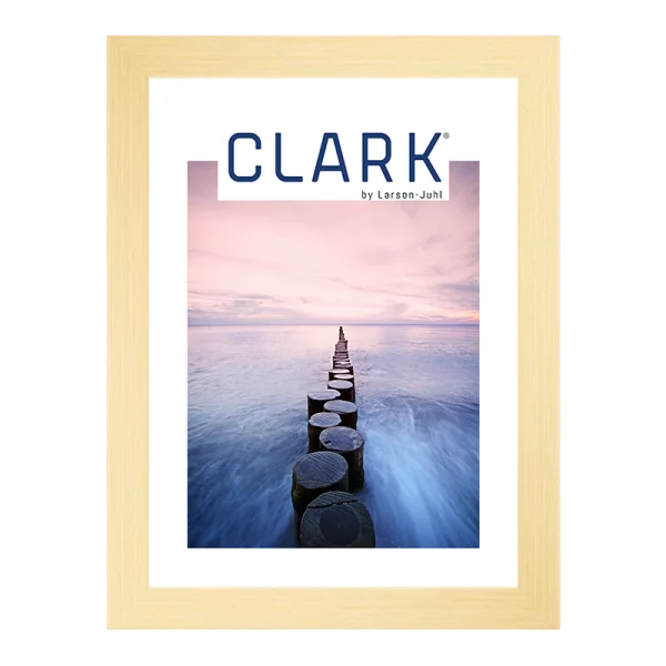 Aluminium baklijst serie 428 op maat Gold matt, gebürstet | lege lijst (zonder glas en achterwand)