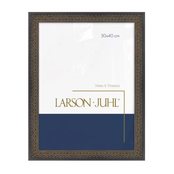 Cadre baroque MAREIS Ornament 3,2 - sur mesure ébène français avec ornement | verre standard (2 mm)