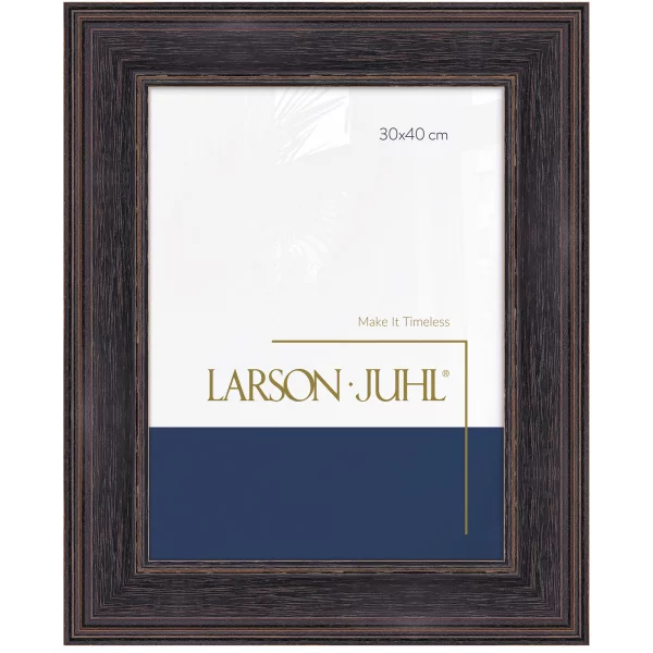 Barockrahmen MAREIS 6,8 24x30 cm | French Ebony | Normalglas (2 mm)