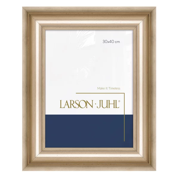 Holz Bilderrahmen ACADEMIE 7,6 42x59,4 cm (A2) | Silver | Normalglas (2 mm)