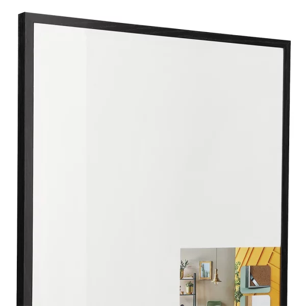 Alu Bilderrahmen BARTH - Serie 916 - Maßanfertigung Esche Imitatfurnier schwarz gefärbt | Normalglas (2 mm)