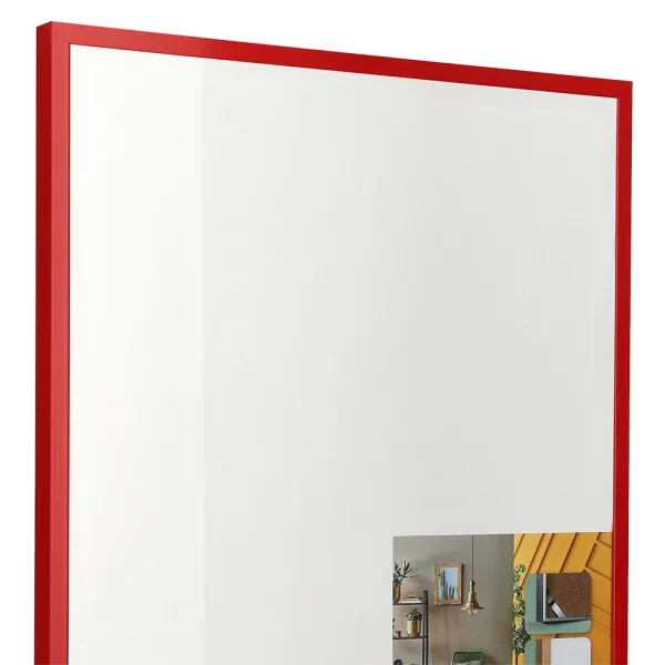 Alu Bilderrahmen BARTH - Serie 916 - Maßanfertigung Rot | Normalglas (2 mm)