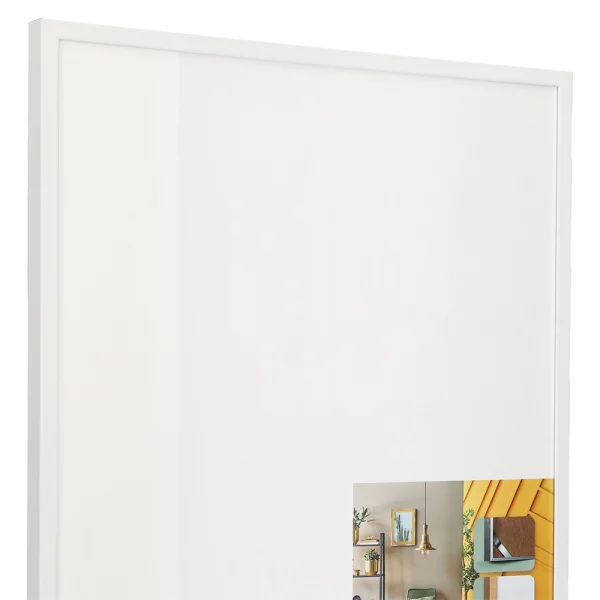 Alu Bilderrahmen BARTH - Serie 916 - Maßanfertigung Weiß | Normalglas (2 mm)