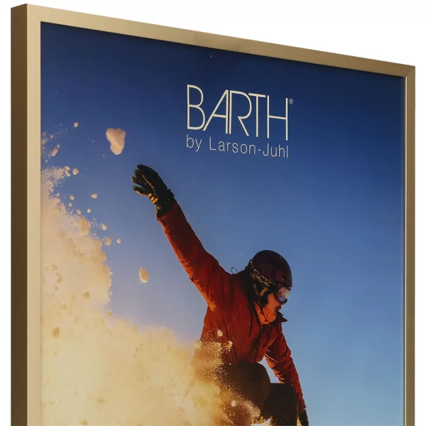 Alu Bilderrahmen BARTH - Serie 916 LIGHT 21x29,7 cm (A4) | Gold matt | Normalglas (2 mm)