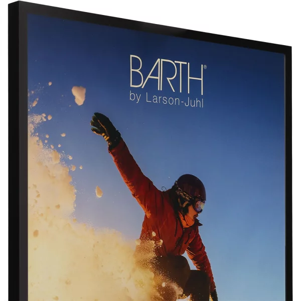 Alu Bilderrahmen BARTH - Serie 916 LIGHT 21x29,7 cm (A4) | Schwarz matt | Normalglas (2 mm)