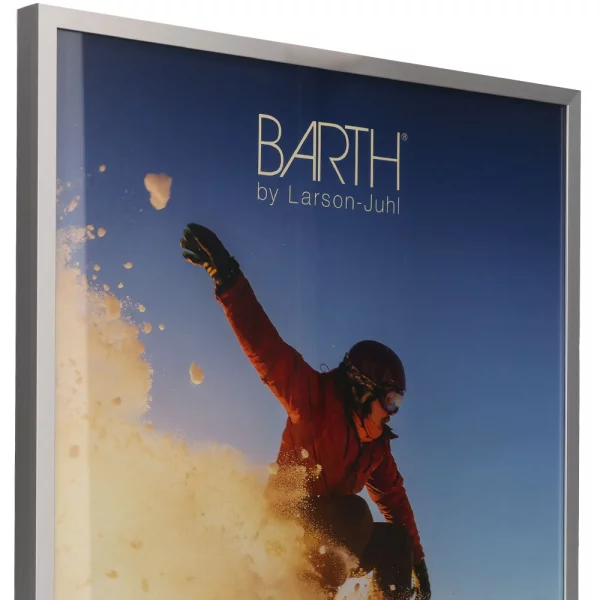 Alu Bilderrahmen BARTH - Serie 916 LIGHT 21x29,7 cm (A4) | Silber matt | Normalglas (2 mm)