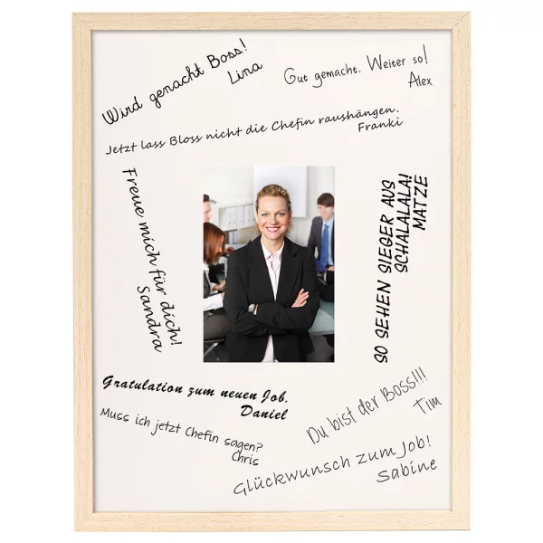 Cadre en bois signature - 30x40 cm 30x40 cm | naturel | verre standard (2 mm)
