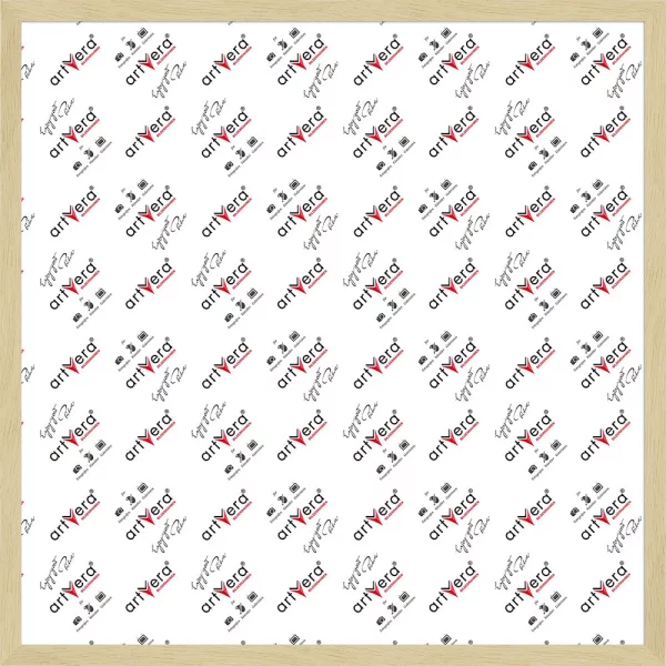 Massivholz Bilderrahmen Lund 60x60 cm | Natur | Normalglas (2 mm)