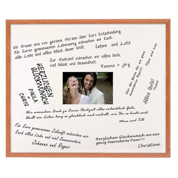 Cadre en bois signature - 50x60 cm 50x60 cm | cerise | verre standard (2 mm)