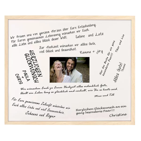 Cadre en bois signature - 50x60 cm 50x60 cm | naturel | verre standard (2 mm)