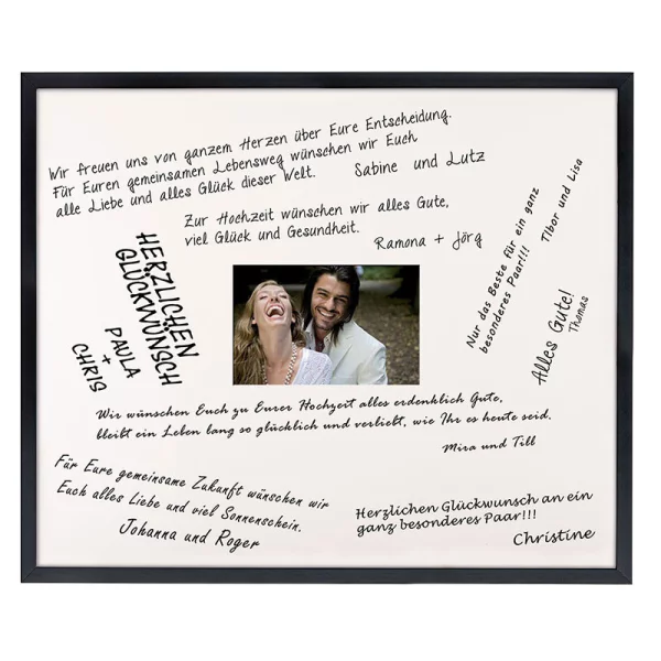 Cadre en bois signature - 50x60 cm 50x60 cm | noir | verre standard (2 mm)