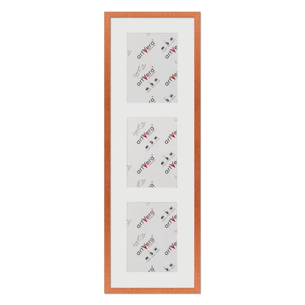 Cadre multi photos Uppsala pour 3 photos, 25x80 cm - 15x20 cm 25x80 cm (3x15x20 cm) | cerise | verre standard (2 mm)
