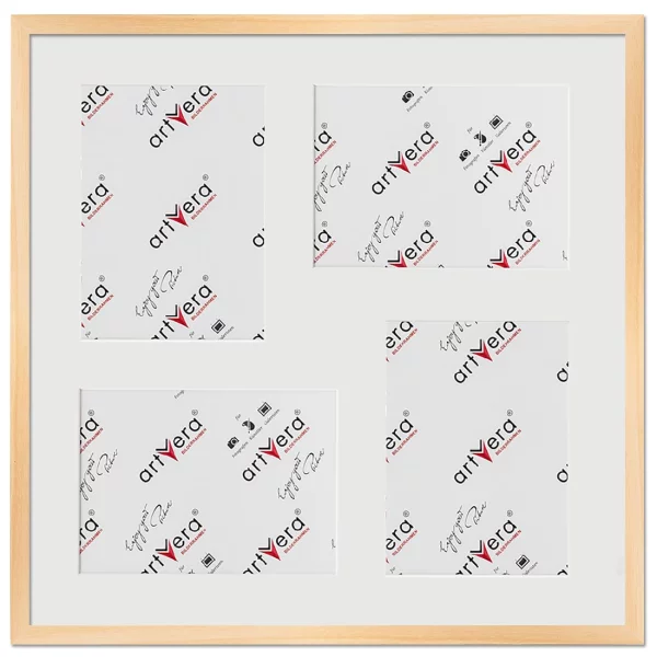 Bilderrahmen für 4 Bilder Uppsala, 50x50 cm - 15x20 cm 50x50 cm (4x15x20 cm) | Natur | Normalglas (2 mm)