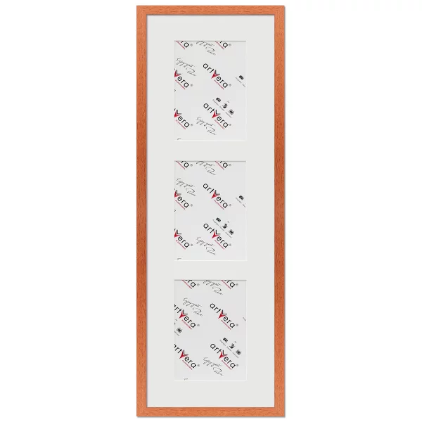 Cadre multi photos Lund pour 3 photos, 23x70 cm - 13x18 cm 23x70 cm (3x13x18 cm) | cerise | verre standard (2 mm)