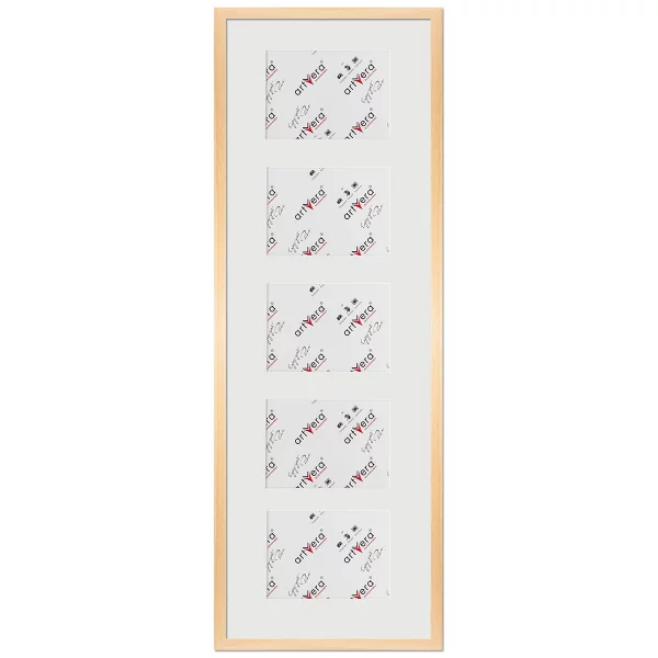 Bilderrahmen Lund für 5 Bilder, 30x90 cm - 13x18 cm 30x90 cm (5x13x18 cm) | Natur | Normalglas (2 mm)