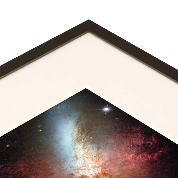 1,4 mm Museum-Passepartout - Maßanfertigung Naturweiß