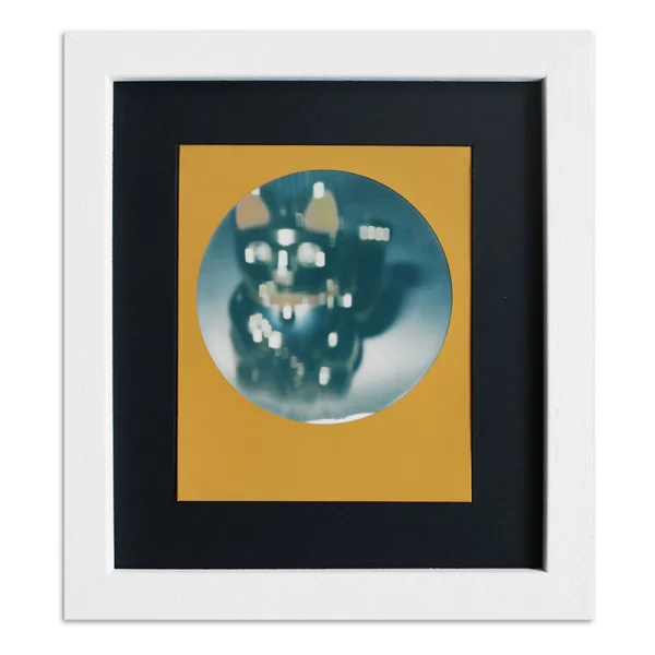 Cadre pour 1 photo immédiat - Typ Polaroid 600 13,8x15,7 cm | blanc, avec veinure | verre standard (2 mm)