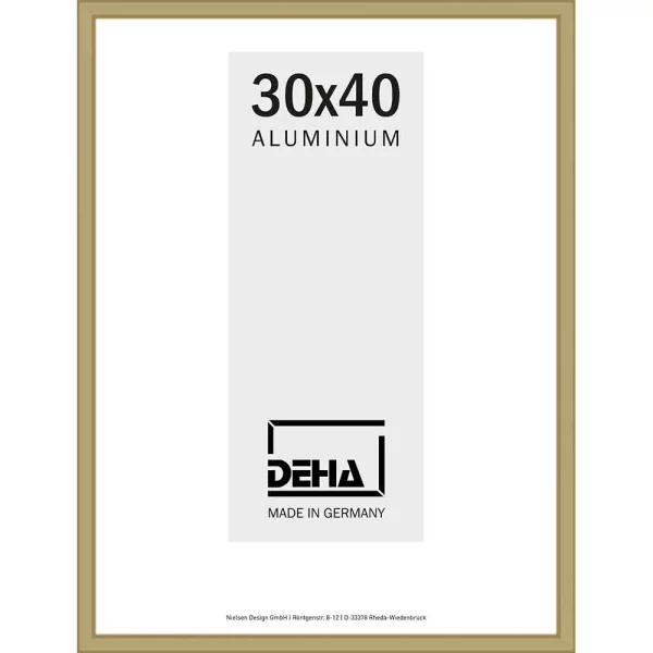 Cadre en aluminium Atria 20x28 cm | argent bruni | verre standard (2 mm)