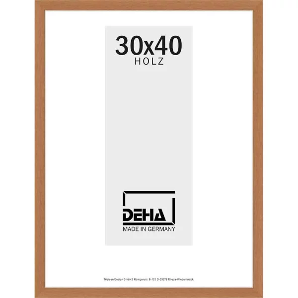 Cadre en bois Hamal 20x28 cm | cerise | verre standard (2 mm)