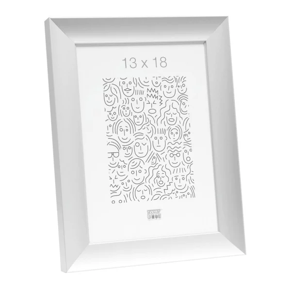 Alu Bilderrahmen Jade 15x20 cm | silber | Normalglas (2 mm)