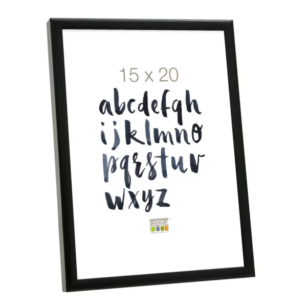 Cadre en aluminium Julie 18x24 cm | noir | verre standard (2 mm)