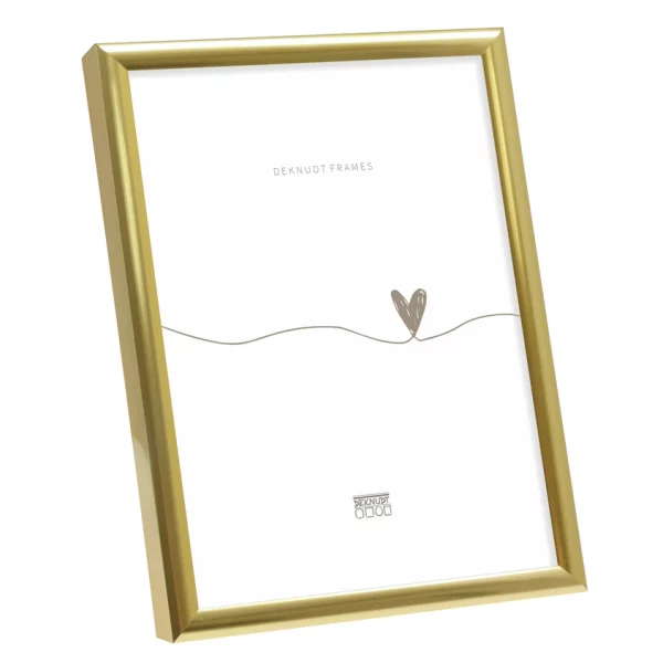 Cadre en aluminium Liz 10x15 cm | or | verre standard (2 mm)