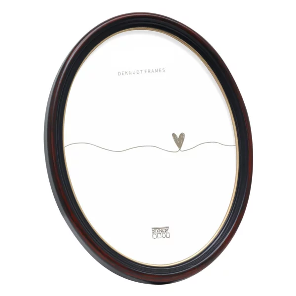 Cadre ovale Alice 10x15 cm | noir | verre standard (2 mm)