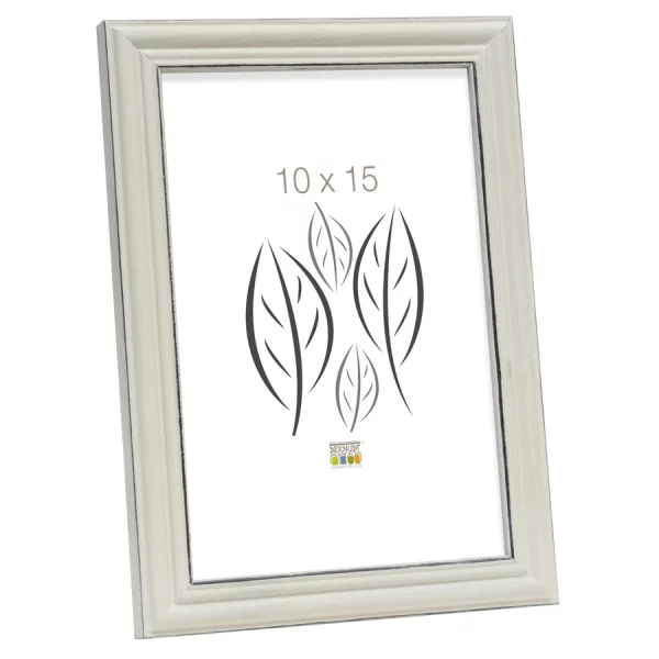 Cadre en bois Sambre 10x15 cm | blanc | verre standard (2 mm)